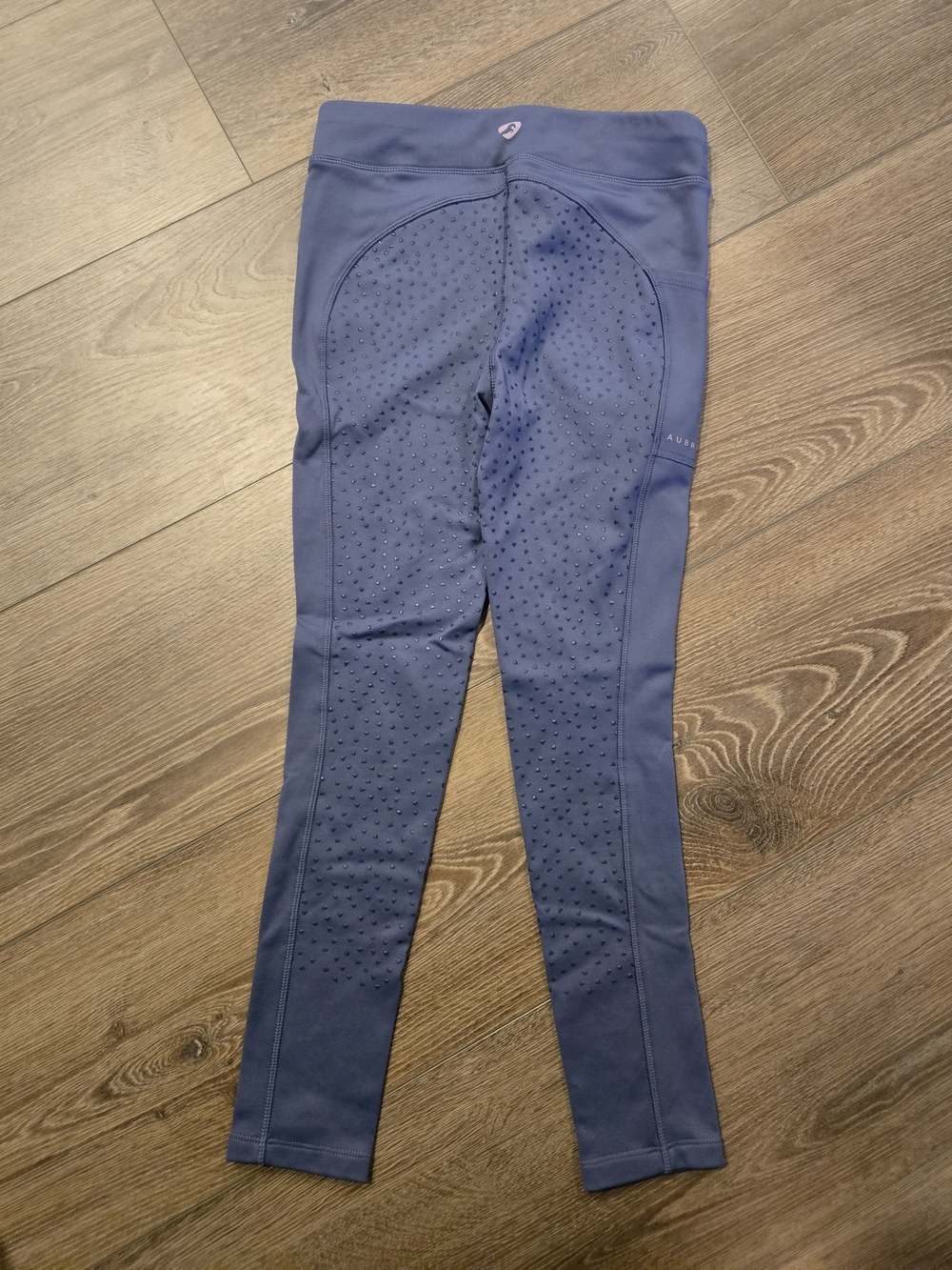 Kids’s Stretch Riding Tights - Slate Blue - Picture 5 of 6